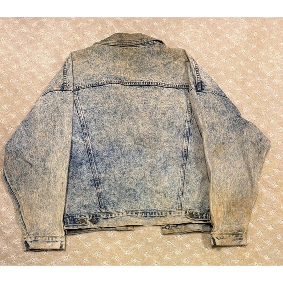 Vintage Guess Denim Jacket Women's M Georges Marciano Acid Wash 80s Made in USA - Picture 2 of 3